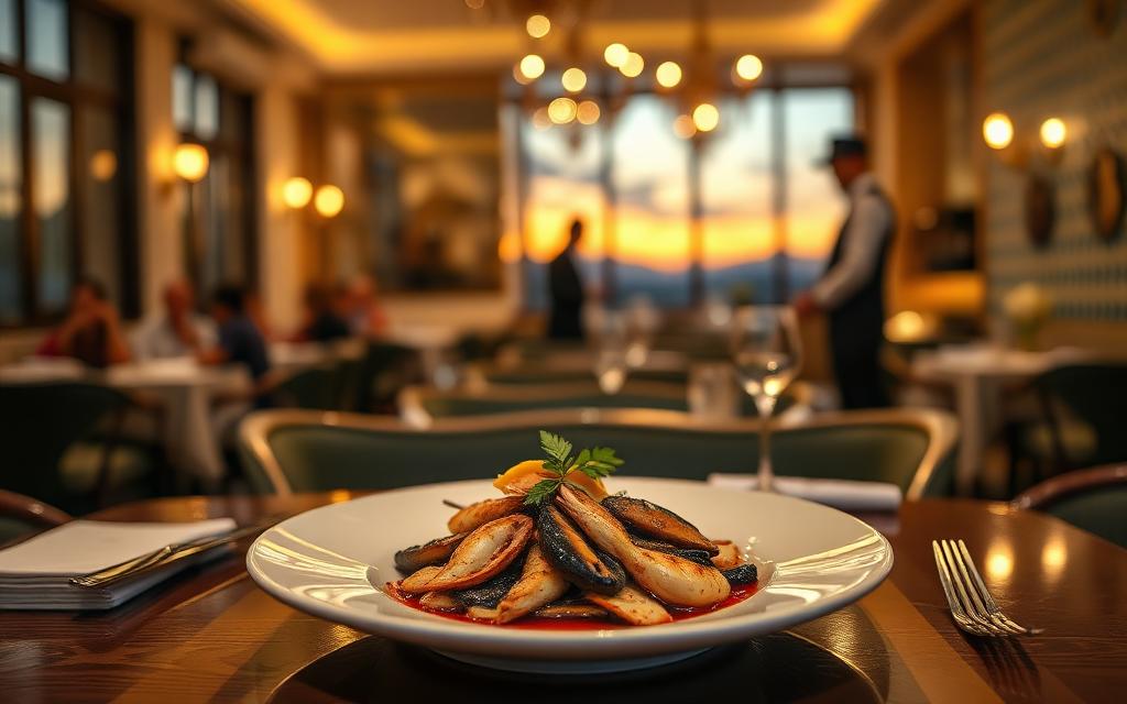 Exemplo de website elegante para restaurante português